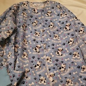 Women's M/L hospital scrub top